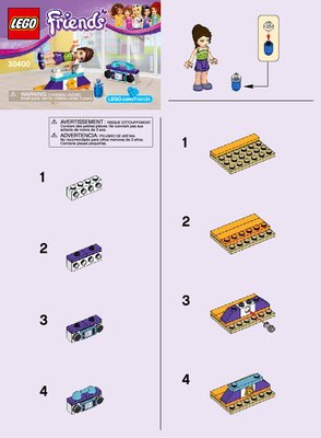 Istruzioni per la Costruzione - LEGO - 30400 - Gymnastics Bar: Page 1