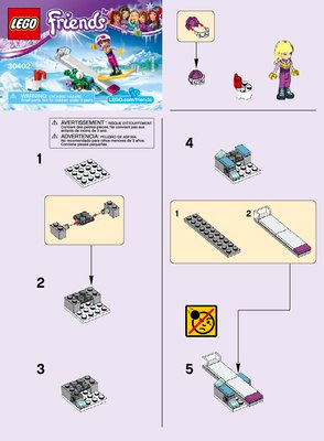 Istruzioni per la Costruzione - LEGO - 30402 - Snowboard Tricks: Page 1