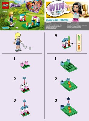 Istruzioni per la Costruzione - LEGO - 30405 - Stephanie's Hockey Practice: Page 1