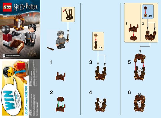 Istruzioni per la Costruzione - LEGO - 30407 - Harry´s Journey to Hogwarts™: Page 1