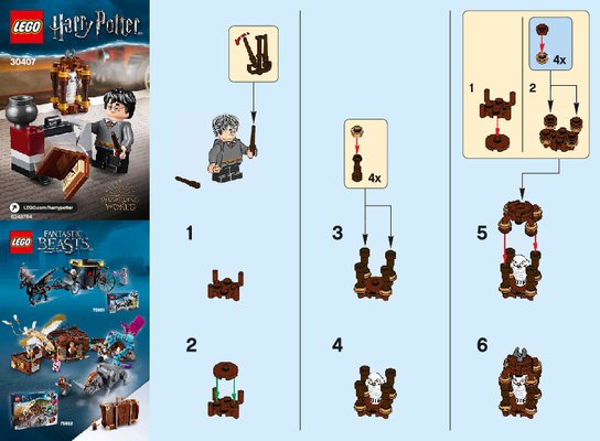 Istruzioni per la Costruzione - LEGO - 30407 - Harry´s Journey to Hogwarts™: Page 1