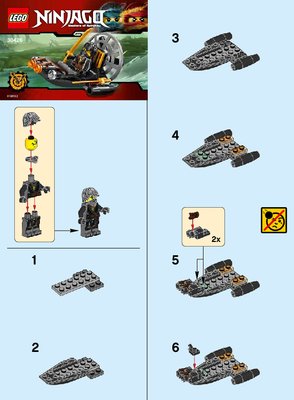 Istruzioni per la Costruzione - LEGO - 30426 - Stealthy Swamp Airboat: Page 1