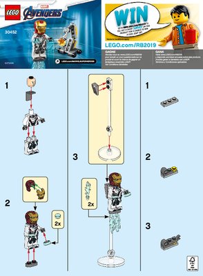 Istruzioni per la Costruzione - LEGO - 30452 - Iron Man and Dum-E: Page 1