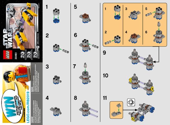 Istruzioni per la Costruzione - LEGO - 30461 - Podracer™: Page 1