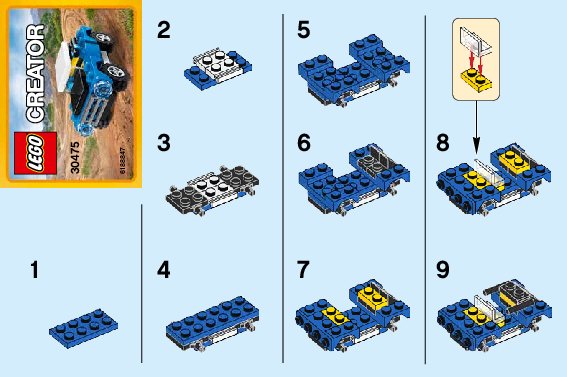 Istruzioni per la Costruzione - LEGO - 30475 - Off Roader: Page 1