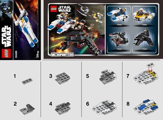 Istruzioni per la Costruzione - LEGO - 30496 - U-Wing Fighter: Page 1