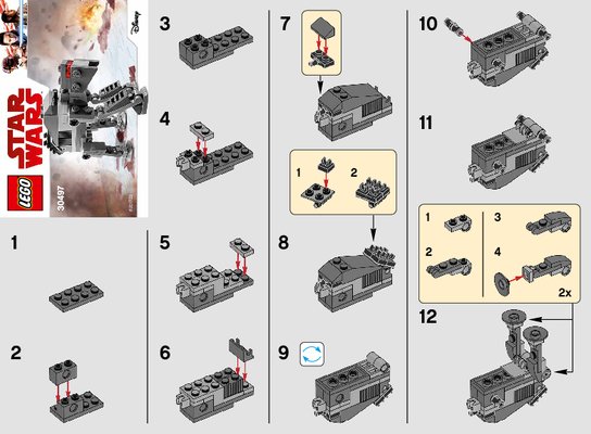 Istruzioni per la Costruzione - LEGO - 30497 - First Order Heavy Assault Walker™: Page 1