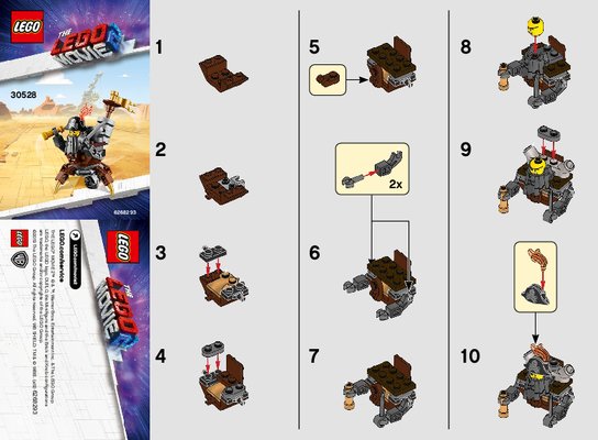 Istruzioni per la Costruzione - LEGO - 30528 - Mini Master-Building MetalBeard: Page 1