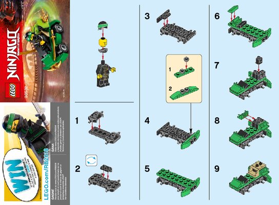 Istruzioni per la Costruzione - LEGO - 30532 - TURBO: Page 1