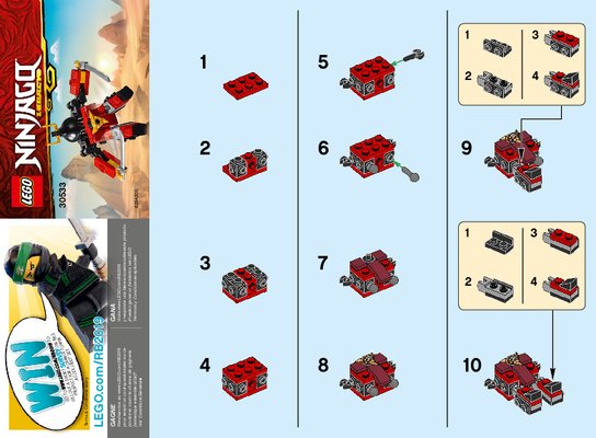 Istruzioni per la Costruzione - LEGO - 30533 - Sam-X: Page 1