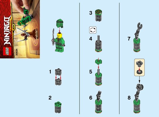 Istruzioni per la Costruzione - LEGO - 30534 - Ninja Workout: Page 1