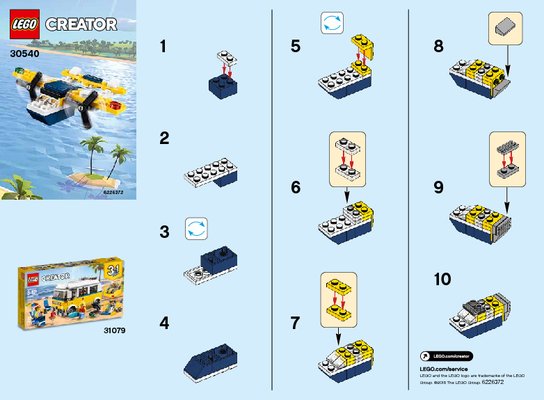 Istruzioni per la Costruzione - LEGO - 30540 - Yellow Flyer: Page 1