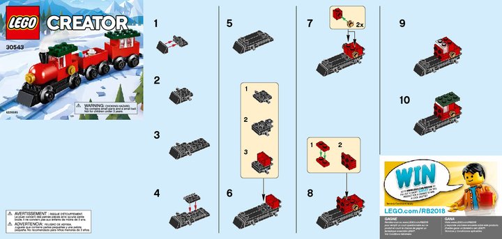 Istruzioni per la Costruzione - LEGO - 30543 - Holiday Train: Page 1