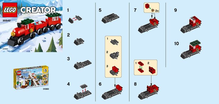 Istruzioni per la Costruzione - LEGO - 30543 - Holiday Train: Page 1