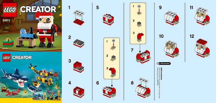 Istruzioni per la Costruzione - LEGO - 30573 - Santa: Page 1