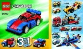 Istruzioni per la Costruzione - LEGO - 31000 - Mini Speeder: Page 1