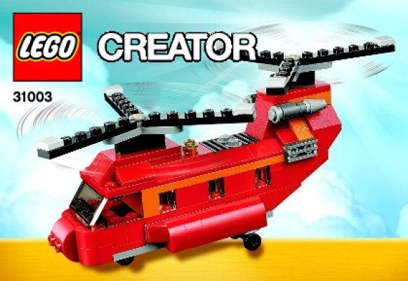 Istruzioni per la Costruzione - LEGO - Creator - 31003 - Elicottero rosso: Page 1