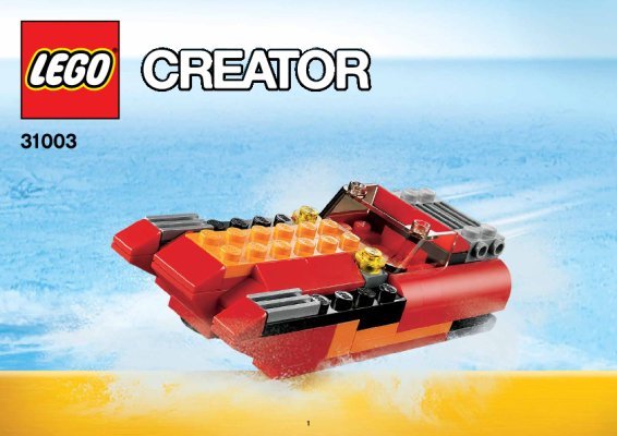 Istruzioni per la Costruzione - LEGO - Creator - 31003 - Elicottero rosso: Page 1