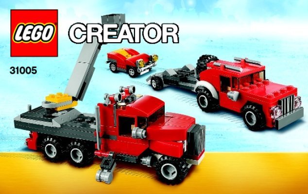 Istruzioni per la Costruzione - LEGO - Creator - 31005 - Camion trasportatore: Page 1