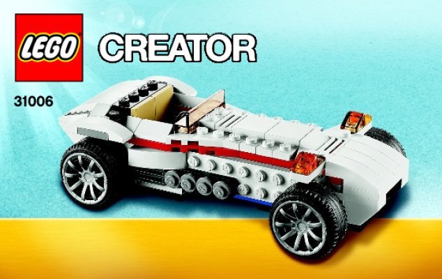 Istruzioni per la Costruzione - LEGO - Creator - 31006 - Bolide da strada: Page 1