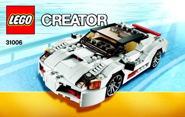 Istruzioni per la Costruzione - LEGO - Creator - 31006 - Bolide da strada: Page 1