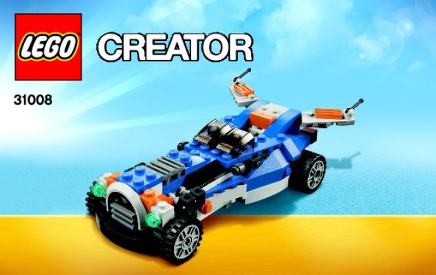 Istruzioni per la Costruzione - LEGO - Creator - 31008 - Jet supersonico: Page 1