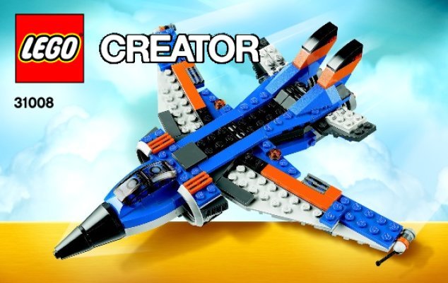 Istruzioni per la Costruzione - LEGO - Creator - 31008 - Jet supersonico: Page 1