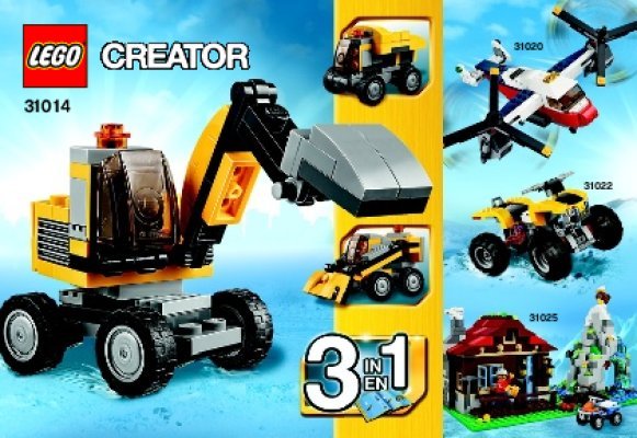 Istruzioni per la Costruzione - LEGO - Creator - 31014 - Super scavatrice: Page 1