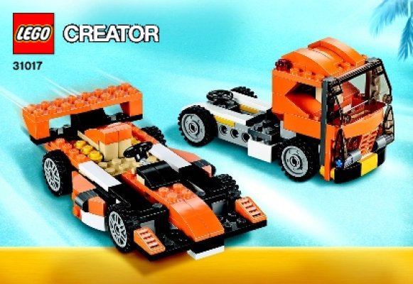 Istruzioni per la Costruzione - LEGO - Creator - 31017 - Sunset Speeder: Page 1