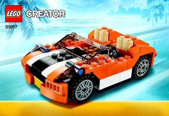 Istruzioni per la Costruzione - LEGO - Creator - 31017 - Sunset Speeder: Page 1