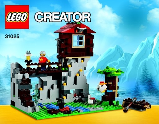 Istruzioni per la Costruzione - LEGO - Creator - 31025 - Rifugio: Page 1