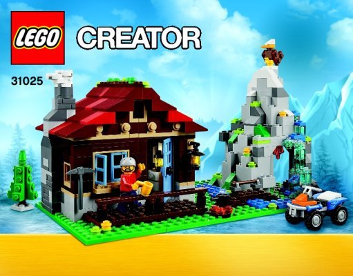 Istruzioni per la Costruzione - LEGO - Creator - 31025 - Rifugio: Page 1