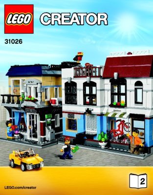 Istruzioni per la Costruzione - LEGO - Creator - 31026 - Bar cafè & negozio di biciclette: Page 1