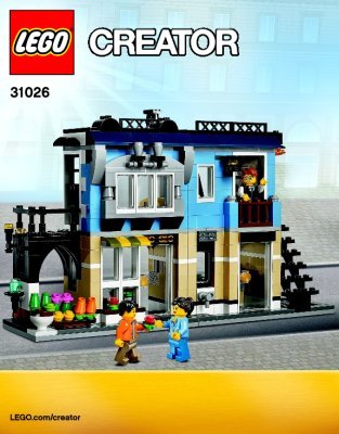 Istruzioni per la Costruzione - LEGO - Creator - 31026 - Bar cafè & negozio di biciclette: Page 1