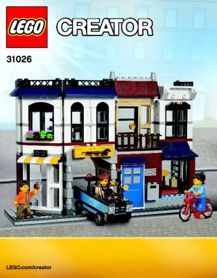 Istruzioni per la Costruzione - LEGO - Creator - 31026 - Bar cafè & negozio di biciclette: Page 1