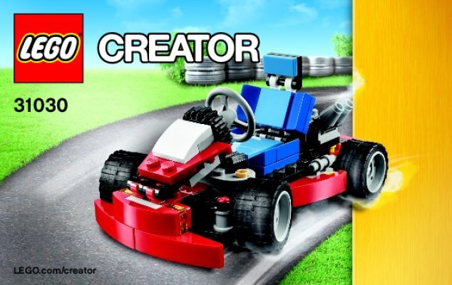 Istruzioni per la Costruzione - LEGO - Creator - 31030 - Go-Kart rosso: Page 1