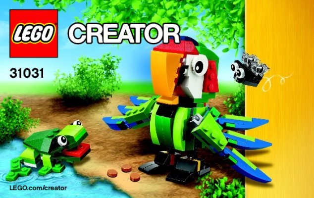 Istruzioni per la Costruzione - LEGO - Creator - 31031 - Animali della foresta pluviale: Page 1