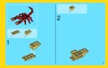 Istruzioni per la Costruzione - LEGO - Creator - 31032 - Creature di fuoco: Page 3