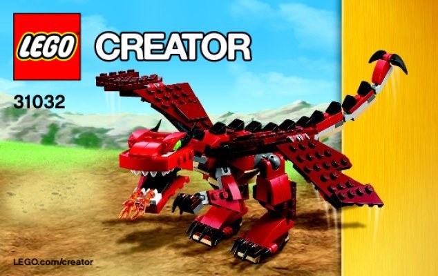 Istruzioni per la Costruzione - LEGO - Creator - 31032 - Creature di fuoco: Page 1