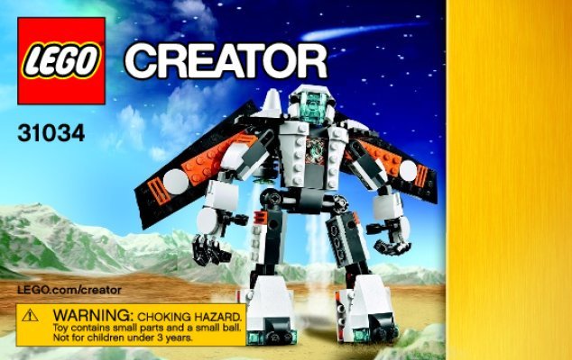 Istruzioni per la Costruzione - LEGO - Creator - 31034 - Robot Volanti: Page 1