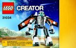 Istruzioni per la Costruzione - LEGO - Creator - 31034 - Robot Volanti: Page 1