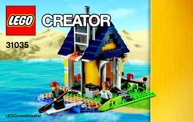 Istruzioni per la Costruzione - LEGO - Creator - 31035 - Cabina da spiaggia: Page 1