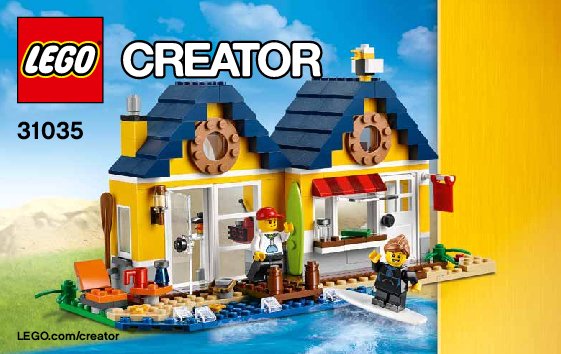 Istruzioni per la Costruzione - LEGO - Creator - 31035 - Cabina da spiaggia: Page 1