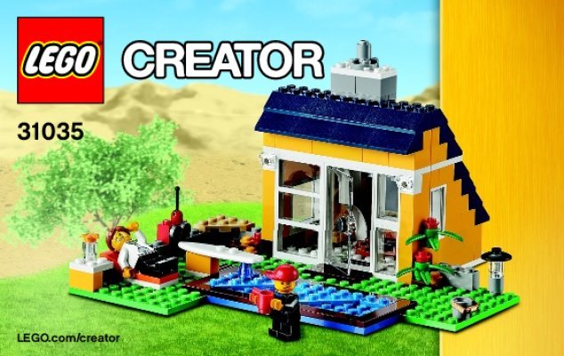 Istruzioni per la Costruzione - LEGO - Creator - 31035 - Cabina da spiaggia: Page 1