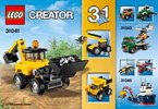 Istruzioni per la Costruzione - LEGO - Creator - 31041 - Veicoli da cantiere: Page 1