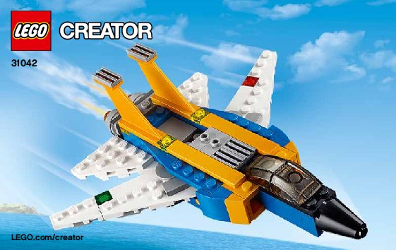 Istruzioni per la Costruzione - LEGO - Creator - 31042 - Biplano da ricognizione: Page 1