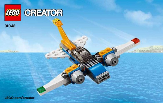 Istruzioni per la Costruzione - LEGO - Creator - 31042 - Biplano da ricognizione: Page 1