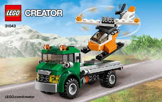 Istruzioni per la Costruzione - LEGO - Creator - 31043 - Trasportatore di elicotteri: Page 1