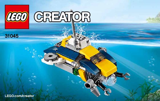 Istruzioni per la Costruzione - LEGO - Creator - 31045 - L' esploratore dell'oceano: Page 1