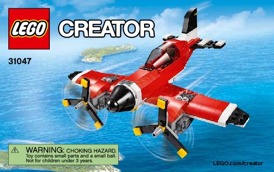 Istruzioni per la Costruzione - LEGO - Creator - 31047 - Aereo a elica: Page 1